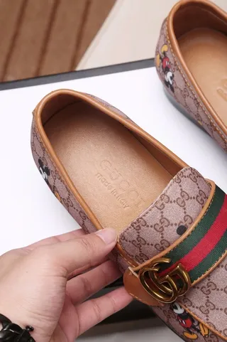 Gucci Horsebit 1955 beige multicolore GG Monogram Canvas Mickey Mouse impression Loafer 5