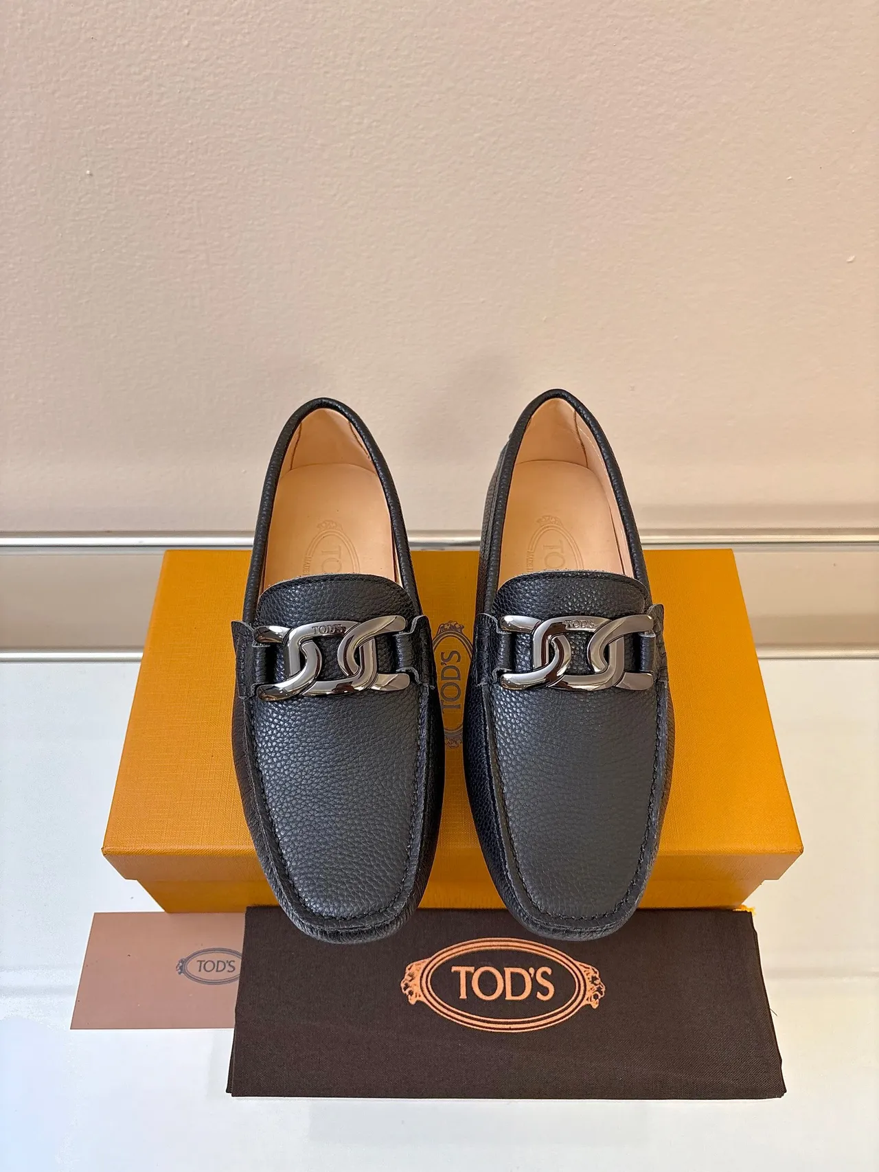Gucci Horsebit 1955 Black Beige Pebbled Leather Metal Buckle Loafer 6