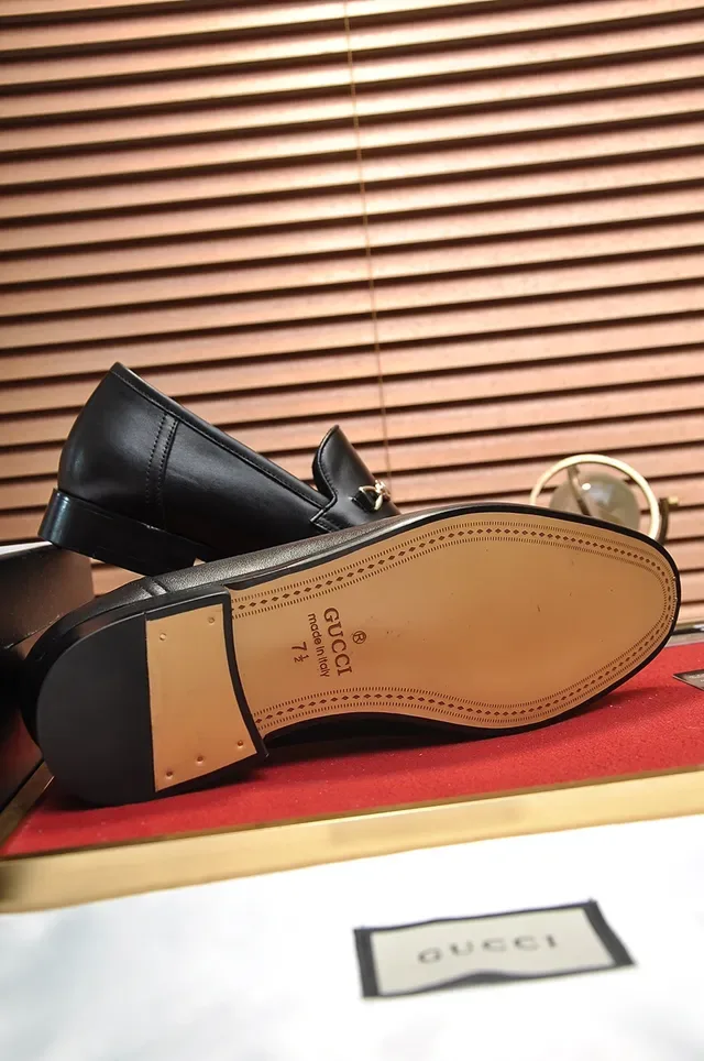 Gucci Horsebit 1955 Black Leather Horsebit Loafers 3