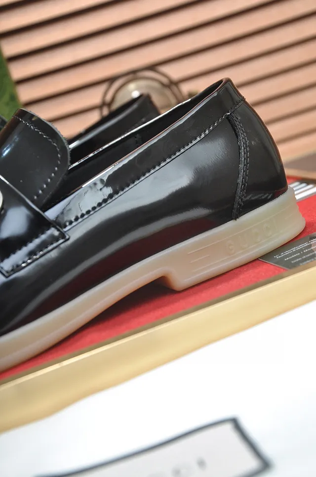 Gucci Horsebit 1955 Loafers en cuir verni noir 2