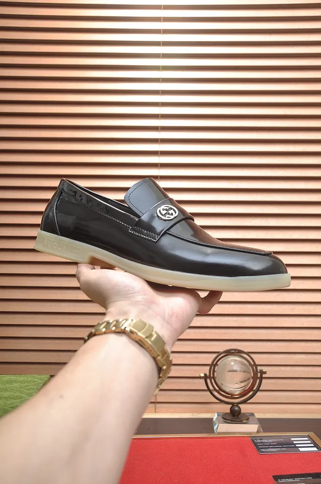 Gucci Horsebit 1955 Loafers en cuir verni noir 7