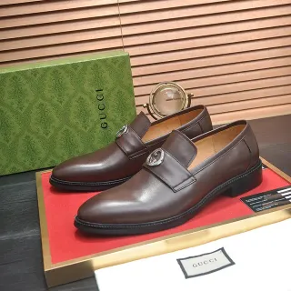 Gucci Horsebit 1955 棕色皮革马衔扣乐福鞋