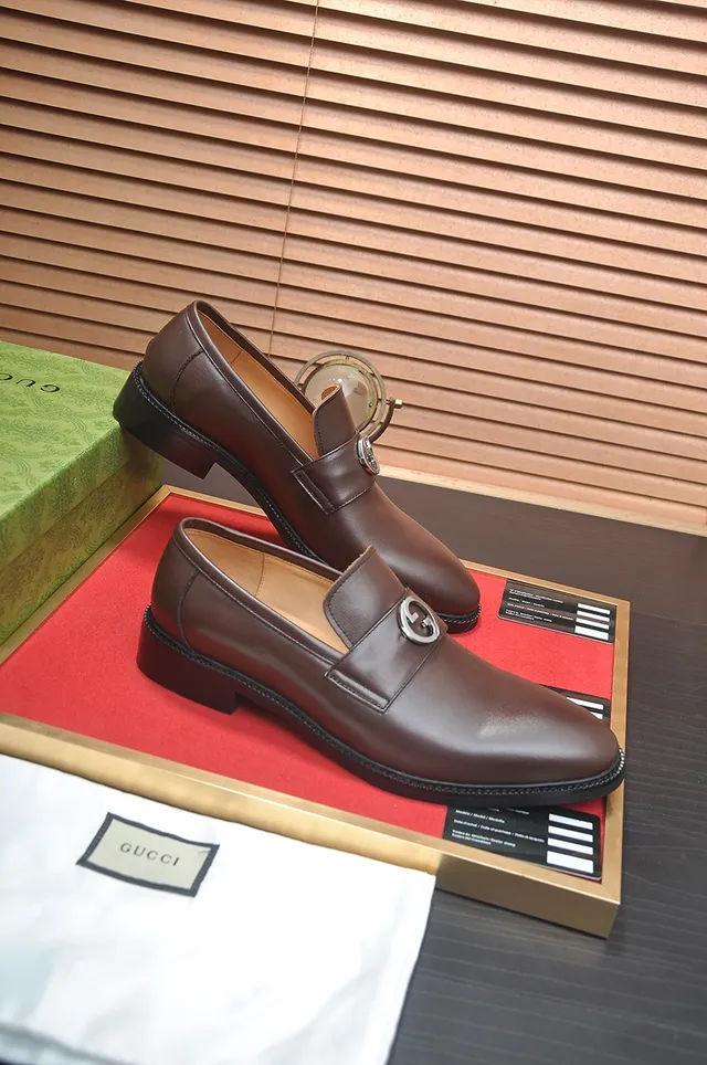 Gucci Horsebit 1955 Brown Leather Horsebit Buckle Loafers 4