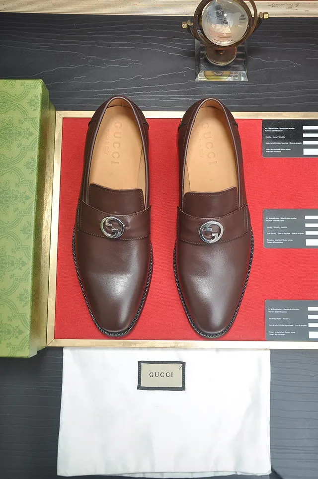 Gucci Horsebit 1955 Brown Leather Horsebit Buckle Loafers 5