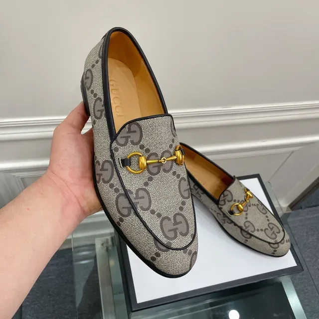 Gucci Horsebit 1955 GG Supreme Beige Loafers 2