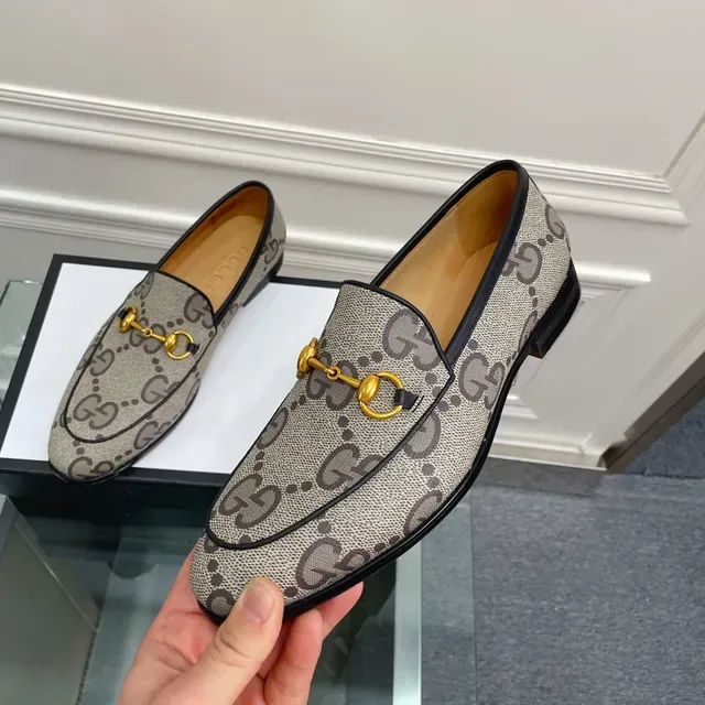 Gucci Horsebit 1955 GG Supreme Beige Loafers 5