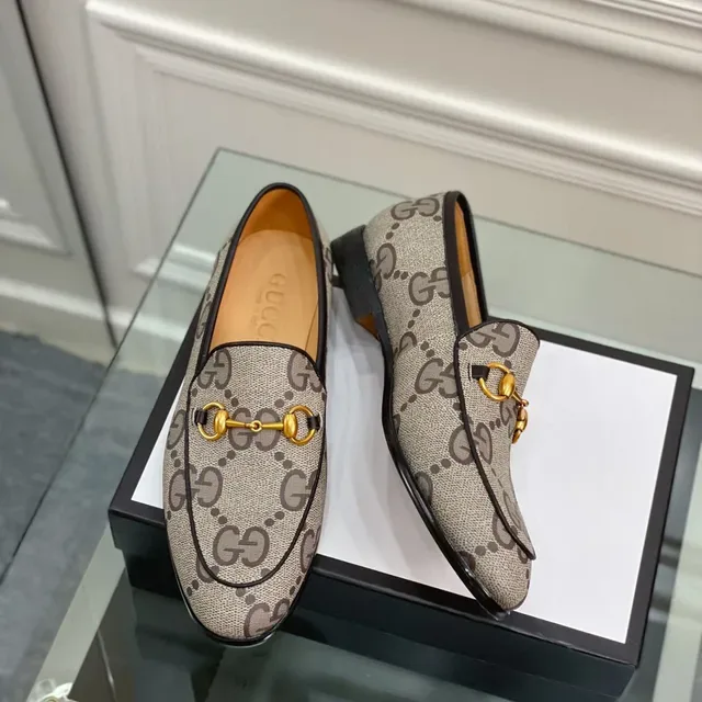 Gucci Horsebit 1955 GG Supreme Beige Loafers 6