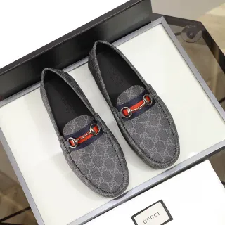 Gucci Horsebit 1955 धूसर GG Monogram লুফার