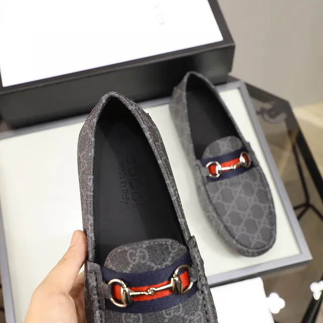 Gucci Horsebit 1955 Gray GG Monogram Loafers 3