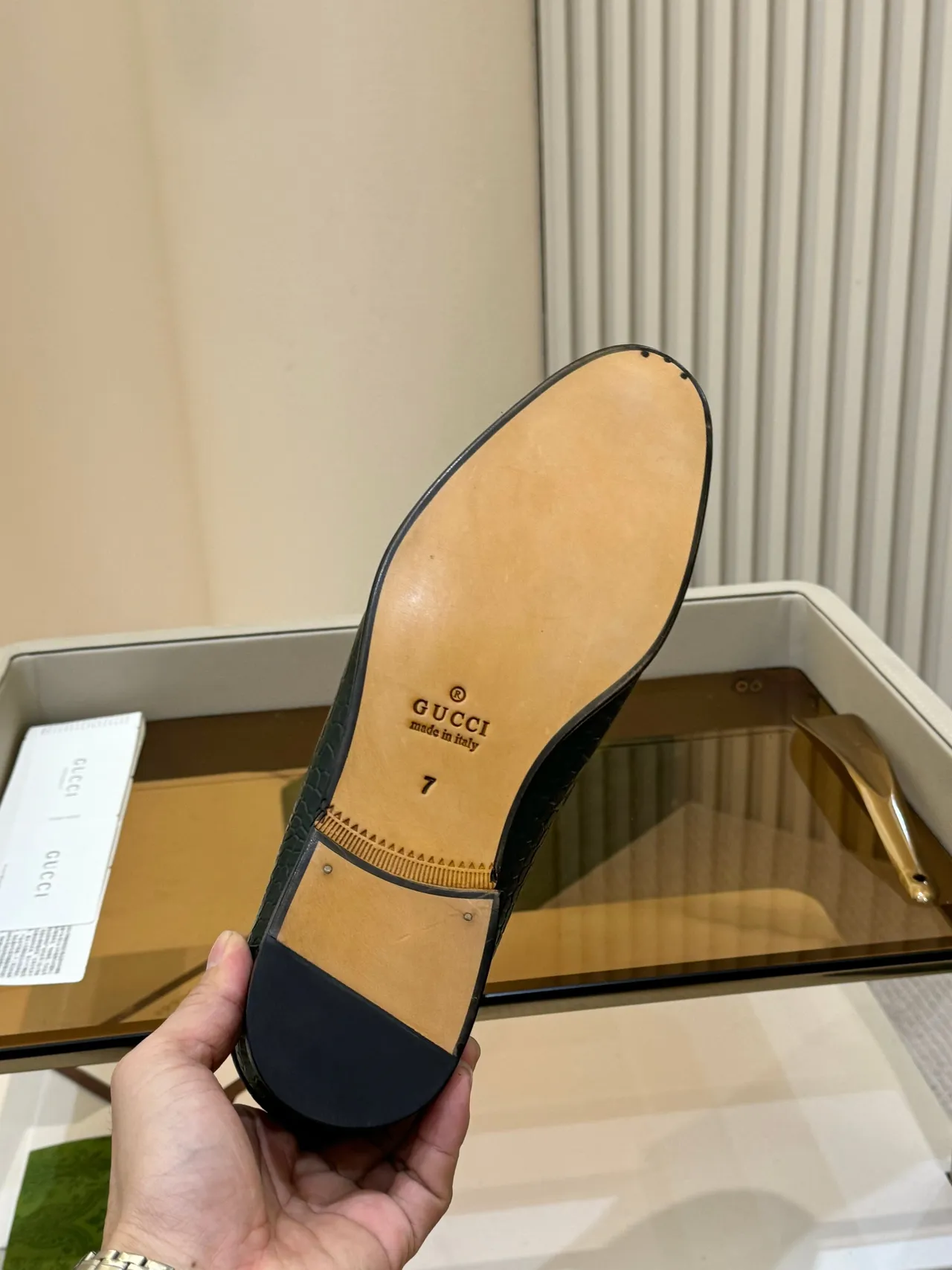 Gucci Horsebit 1955 Green Crocodile-Embossed Leather Loafer 2