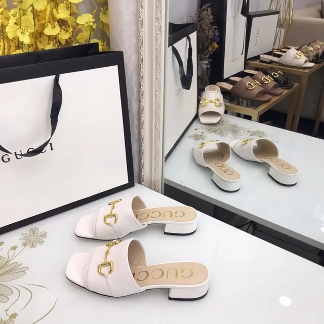 Gucci Horsebit 1955 Ivory Leather Horsebit Buckle Slippers 3