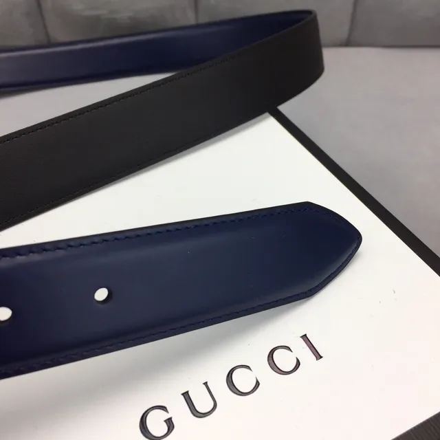 Gucci Horsebit 1955 Navy Leather Belt 7