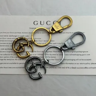 Gucci Interlocking G Gold Silver Motif Metallic Finish Bracelet