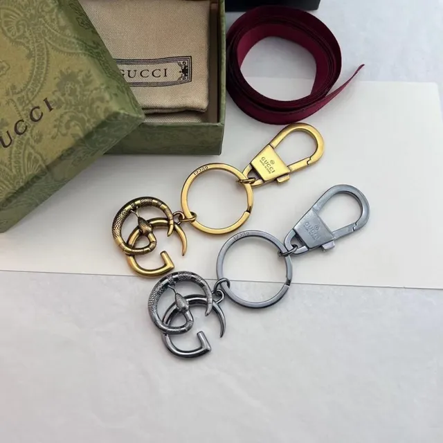 Gucci Interlocking G motivo ouro prata acabamento metálico pulseira 6