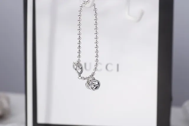 Gucci Multi-Charm Ball Chain Silver Bracelet 2