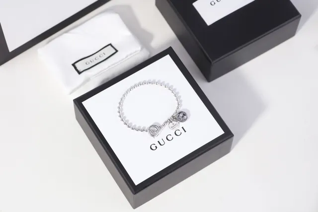 Gucci Multi-Charm Ball Chain Silver Bracelet 3