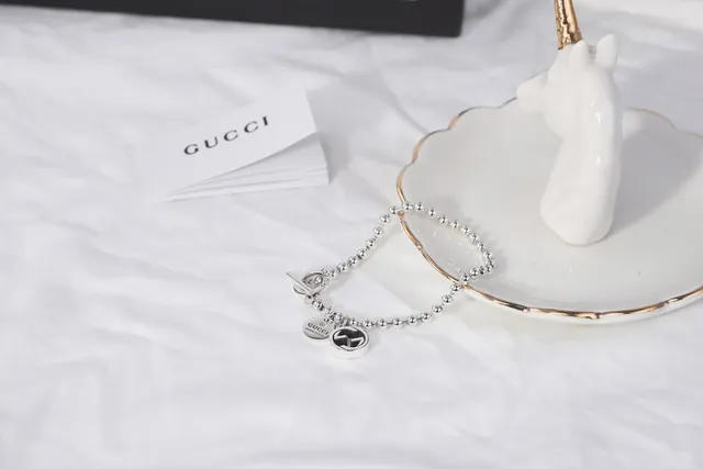 Gucci Multi-Charm Ball Chain Silver Bracelet 4