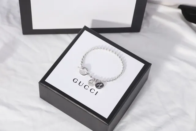 Gucci Multi-Charm Ball Chain Silver Bracelet 5