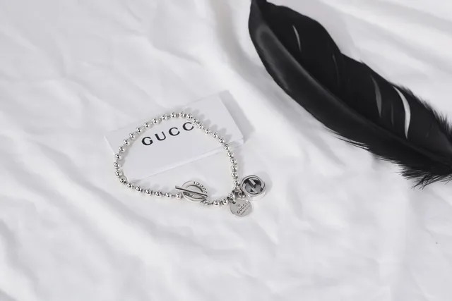 Gucci Multi-Charm Ball Chain Silver Bracelet 6