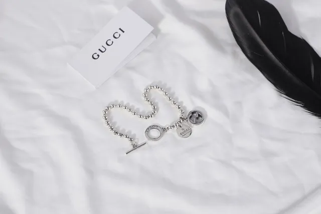 Gucci Multi-Charm Ball Chain Silver Bracelet 8