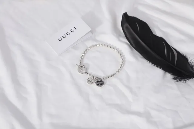 Gucci Multi-Charm Ball Chain Silver Bracelet 9