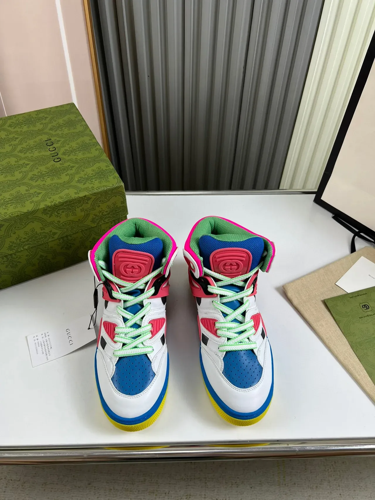Gucci Multicolor High-Top Lifestyle Sneakers 9
