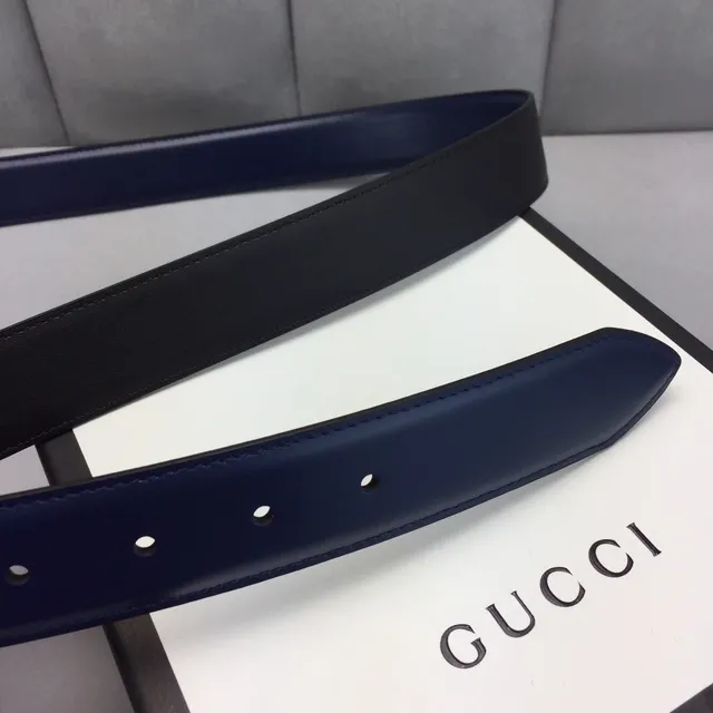 Gucci Ophidia أزرق بحري أحمر بيضوي قفل أسود لامع interlocking G  لوجو حزام جلدي 7