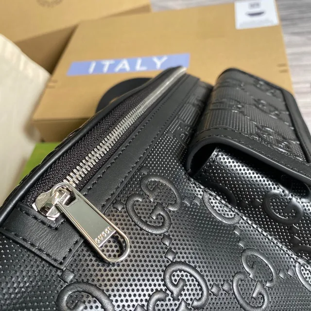 Gucci Ophidia Off-White Embossed GG Monogram Fashion Belt Bag 7