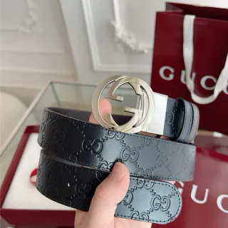 Gucci Ophidia Reversible GG Monogram Leather Belt