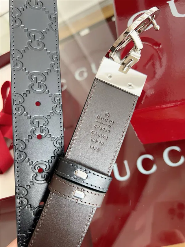 Gucci Ophidia Reversible GG Monogram Leather Belt 4
