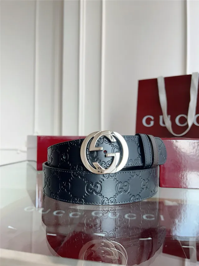 Gucci Ophidia Reversible GG Monogram Leather Belt 9