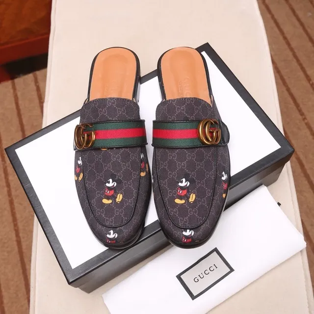 Gucci Princetown Mickey Mouse Broderie Mocassins 5