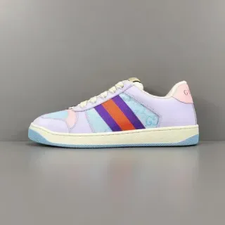 Gucci Purple Multicolor Low-Top Multi-Panel Lifestyle Sneakers
