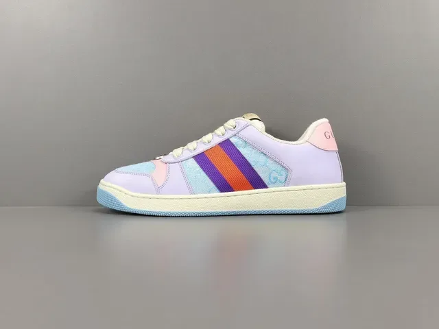 Gucci Purple Multicolor Low-Top Multi-Panel Lifestyle Sneakers 1
