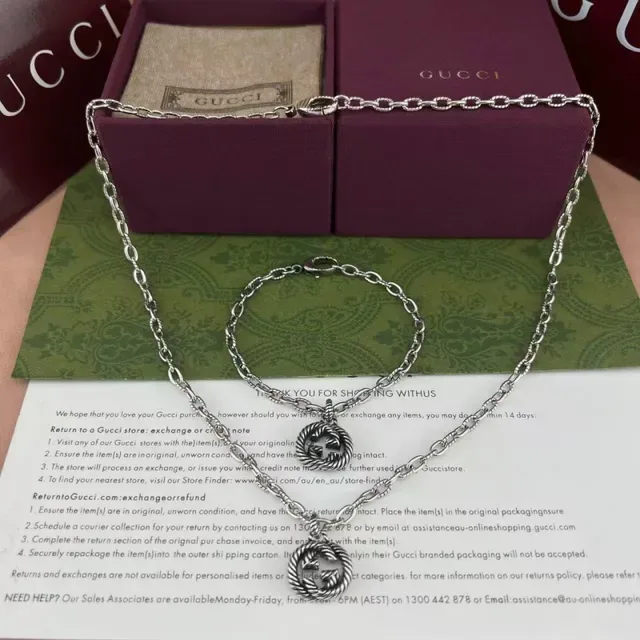 Gucci Rope GG Interlocking G Pendant Necklace 6