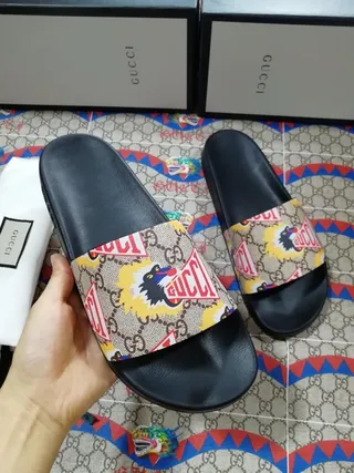 Gucci Screener Dionysus Tiger Print Slippers 4