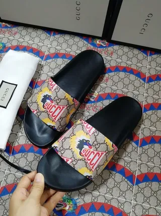 Gucci Screener Dionysus Tiger Print Slippers 6