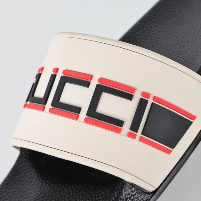 Gucci Screener Interlocking G Strap Slippers 6