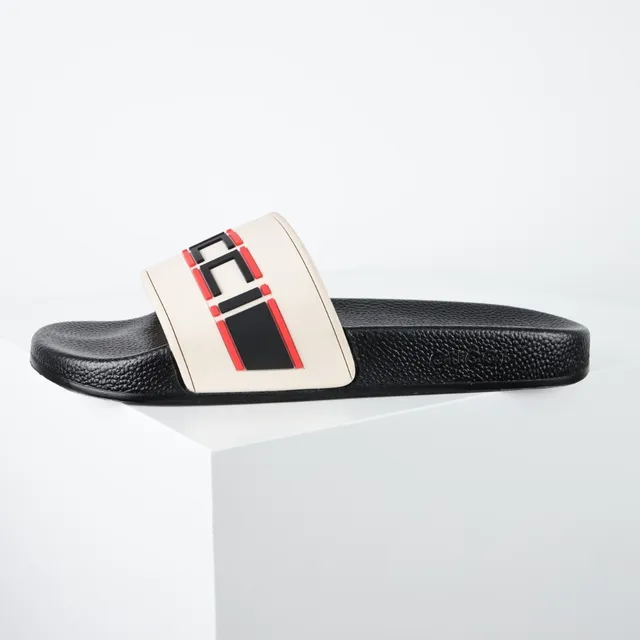 Gucci Screener Interlocking G Strap Slippers 9
