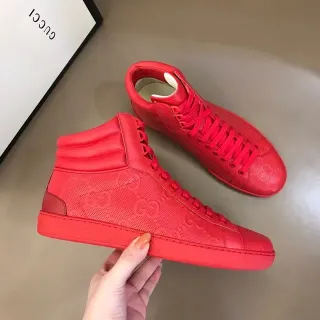 Gucci Screener Monochromatic Red Lifestyle Sneakers