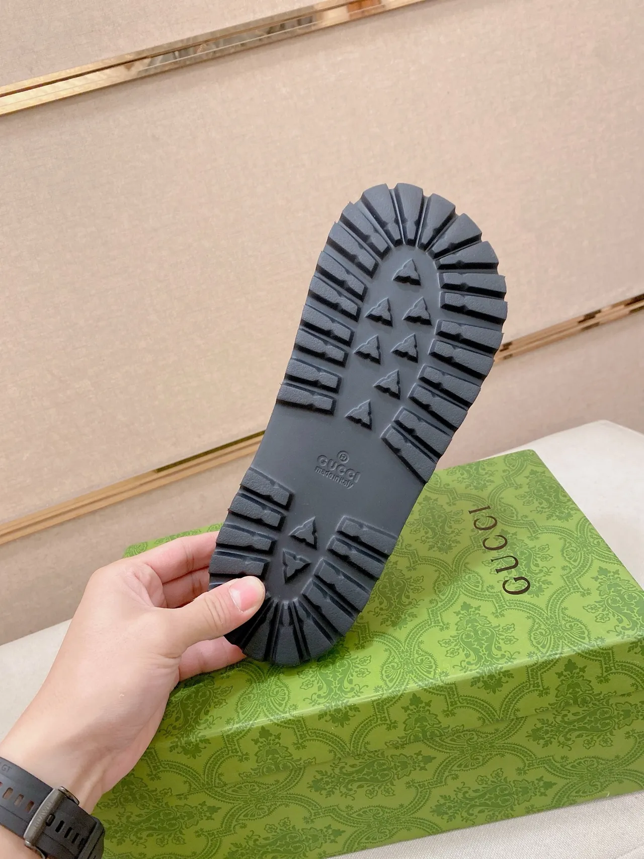 Gucci Screener Monogram Camo Slide Slippers 2
