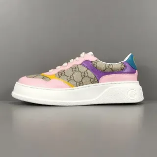 Gucci Screener Multicolor GG Canvas Platform Lifestyle Sneakers
