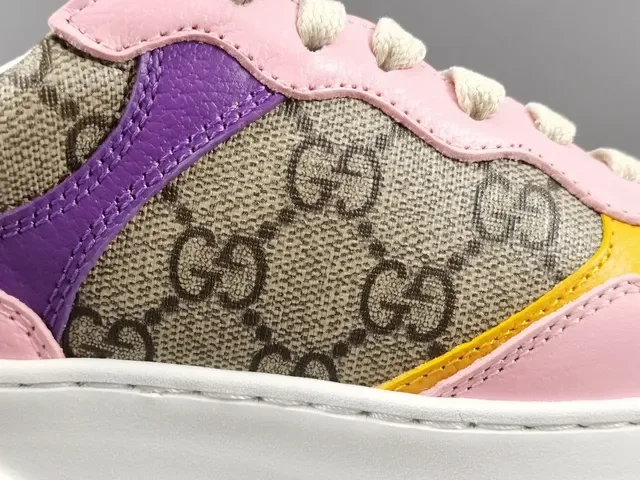 Gucci Screener Multicolor GG Canvas Platform Lifestyle Sneakers 6