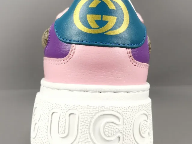 Gucci Screener Multicolor GG Canvas Platform Lifestyle Sneakers 7