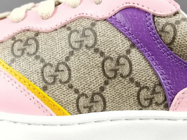 Gucci Screener Multicolor GG Canvas Platform Lifestyle Sneakers 8