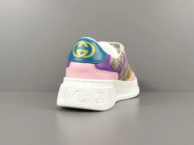 Gucci Screener Multicolor GG Canvas Platform Lifestyle Sneakers 14