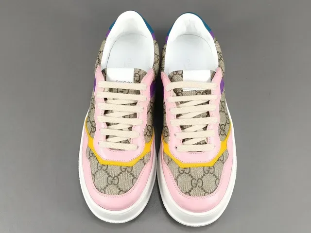 Gucci Screener Multicolor GG Canvas Platform Lifestyle Sneakers 16