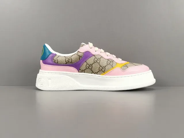 Gucci Screener Multicolor GG Canvas Platform Lifestyle Sneakers 18