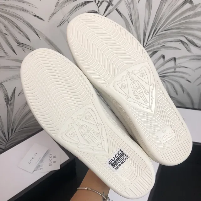 Gucci Screener White Leather Multicolor Logo Lifestyle Sneakers 2