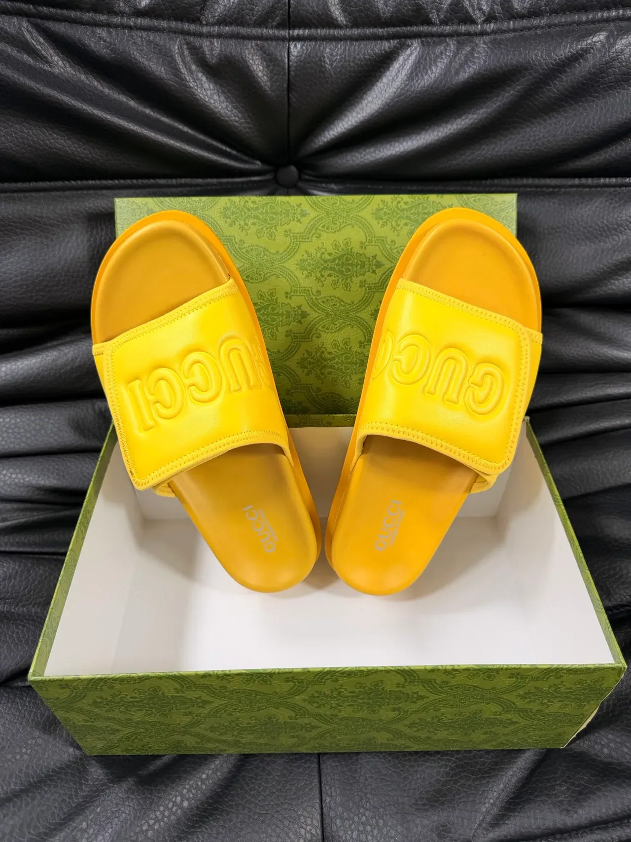 Gucci Slide Yellow Molded Sole Slipper 3